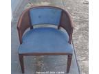 mid century modern vintage rattan arm chair