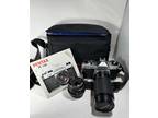 Pentax Asahi K1000 Camera w/ Five Star Macro Lens 75-200mm Made in Japan + Extra