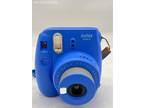 Blue Instax Mini 9 Instant Film Camera - Works!