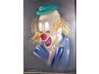 Greet Clown Oil Painting On Transparent Canvas Very Very Race 29''23''