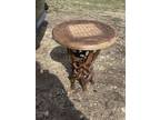Antique Hand Carved Indian Side Table