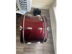 3 Piece Rogers Holiday Red Sparkle Drum Set