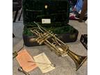 Vintage 1939 Martin Imperial Elkhart Handcraft Trumpet With Case/PAPERS RARE $1