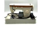 SINGER 247 White Metal Cast Portable Electric Domestic Sewing Machine
