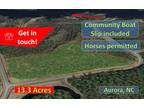 Aurora, Beaufort County, NC Undeveloped Land, Horse Property