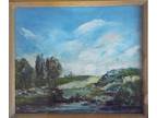 NEW YORK - CONNECTICUT ~ ELLEN GERTRUDE EMMET RAND Landscape Oil Painting 1939