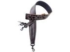 Walker & Williams BS-74 2.5” Dark Brown Leather Clip Style Padded Banjo Strap