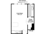 617 - 625 Grove Apartments - Studio (A,B,C,G)