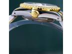Rolex Ladies Datejust Gold & Steel Watch White Mop Dial Diamond Bezel 26mm 69173
