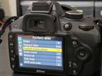 Nikon D3200 24.2 MP Digital Camera + Nikon DX 55-200mm f/4-5.6G ED VR - Black