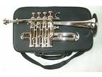 Festive Sale Piccolo Trumpet Nickel Bb/A Instrument with Case BRS