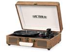Victrola Record Player Vintage 3-Speed Bluetooth Suitcase Turntable - Brown