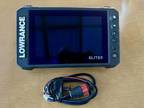 Lowrance Elite FS 7 Head Unit And Power Cord