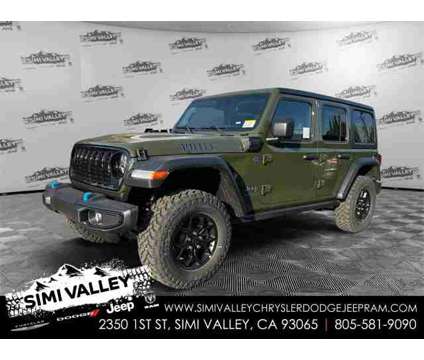 2024 Jeep Wrangler Willys 4xe is a Green 2024 Jeep Wrangler SUV in Simi Valley CA