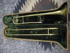 Elkhart by Buescher LP 66I Trombone Complete - Original Case Parts, Repair Decor