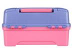 New Plano Two Tray Fishing Tackle Box - Model: 6202-92 - Pink/Periwinkle