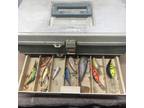 Vintage Plano 707 Tackle Box Full Of Tackle