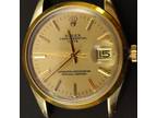 Rolex Oyster Perpetual Date Ref 1550 14k Gold Shell Case cal 1550 Mvmt (RX-210)
