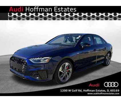 2024 Audi A4 Sedan S line Premium Plus is a Blue 2024 Audi A4 2.8 quattro Sedan in Hoffman Estates IL