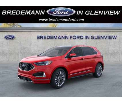 2024 Ford Edge Titanium is a Red 2024 Ford Edge Titanium Car for Sale in Glenview IL
