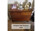 Antique Oak Dresser No Mirror