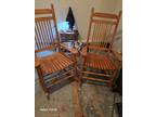 antique wooden rocking chairs