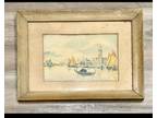 VENICE, ITALY Pair Watercolor Paintings c1920s-30’s Impressionist Signed Art