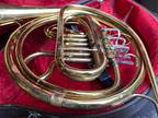 KING MADE By THE H.N. WHITE CO. CLEVELAND OHIO FRENCH HORN MADE IN USA