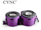 CVNC 432Hz 6"-12" 7 Pcs Set Frosted Quartz Crystal Singing Bowl W/Bag Sound Bath