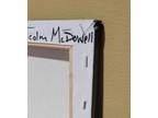 MALCOLM MCDOWELL 16x20" Canvas Painting AUTOGRAPHED by Malcolm