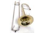 Alto Trombone Eb w/ Case and Mouthpiece- Gold Lacquer Finish Excellent Condition