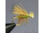 1 dozen (12) - Elk Hair Caddis - OLIVE