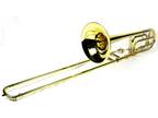 Brand New Bb/F Tenor Trombone w/ Case and Mouthpiece- Gold Lacquer Finish