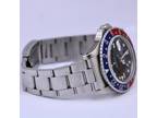 1988 Rolex GMT-Master GLOSSY PATINA Blue Red PEPSI Stainless Steel Date 16750