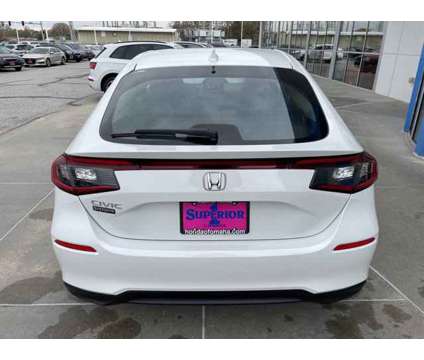 2024 Honda Civic Hatchback EX-L is a Silver, White 2024 Honda Civic Hatchback in Omaha NE