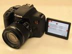 CANON EOS REBEL T7i CAMERA WITH 18-55MM STM LENS BATTERY AND CHARGER NICE CAMERA
