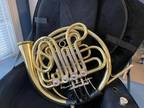 Glory 4 key double French Horn w case