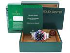 MINT 2001 Rolex GMT-Master 2 Pepsi Blue Red Steel 16710 Watch Black Watch Box