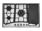 30" Gas Cooktop Griddle 5 Burner Built-in Stainless Steel Gas Stove Top LPG/NG