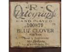 Blue Clover recut instrumental/rag piano roll plyd by the cmpsr Max Kortlander