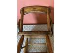 Vintage Colonial Revival Style Solid Oak Children’s Chair