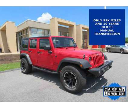 2014 Jeep Wrangler Unlimited Sport is a Red 2014 Jeep Wrangler Unlimited Sport Car for Sale in Pulaski VA