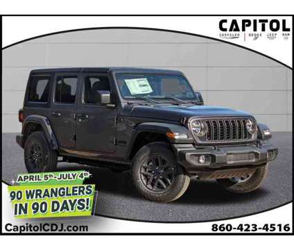 2024 Jeep Wrangler Sport S is a Grey 2024 Jeep Wrangler Sport SUV in Willimantic CT
