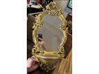 Syroco mirror gold ornate wall Hollywood regency wall decor Syracuse Ornamental