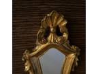 Set 2 Vintage Sirocco Wood Small Mirrors Italy