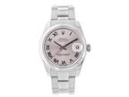 Rolex Datejust 31 Watch 31MM Pink Roman Numerals Dial Stainless Steel 178240