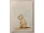 ACEO Original watercolor painting mouse
