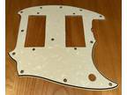 Vintage Fender Musicmaster White Pearloid Guitar Pickguard Duo-Sonic Mustang 60s