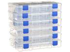 Flambeau Outdoors，Tuff Trainer，24 Compartment，6Pack，Clear，11“Fishing