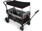 Wonderfold Wagon X2 Push Pull 2 Passenger Folding Stroller, Black